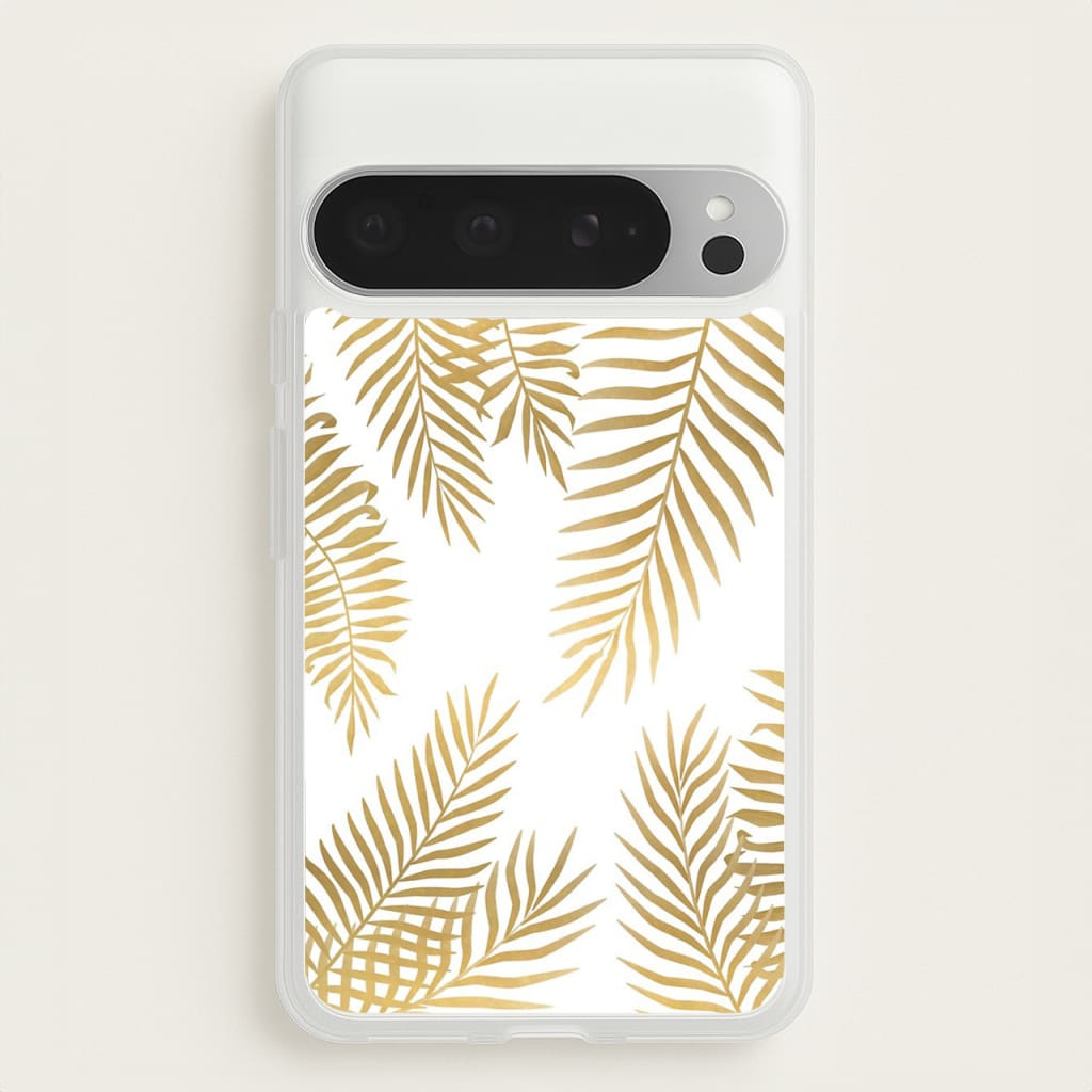 Gold Palm Leaf Pattern  -  Phone Case for Google Pixel 9 Pro XL