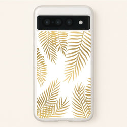 Gold Palm Leaf Pattern  -  Phone Case for Google Pixel 7 Pro