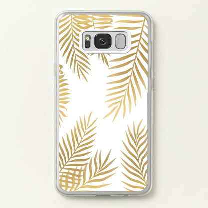 Gold Palm Leaf Pattern  -  Phone Case for Galaxy S8 Plus