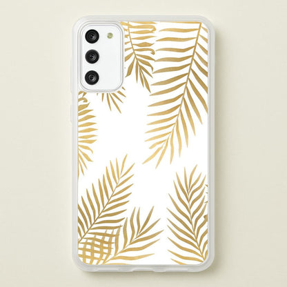 Gold Palm Leaf Pattern  -  Phone Case for Galaxy S20