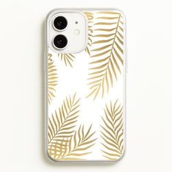 Gold Palm Leaf Pattern  -  Phone Case for iPhone 11