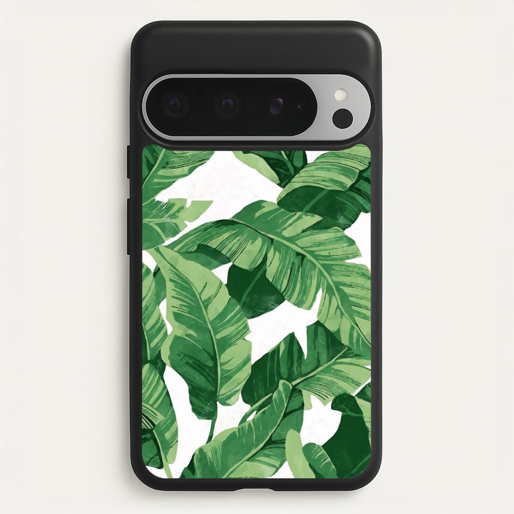 Tropical Banana Leaf Pattern  -  Phone Case for Google Pixel 9 Pro XL