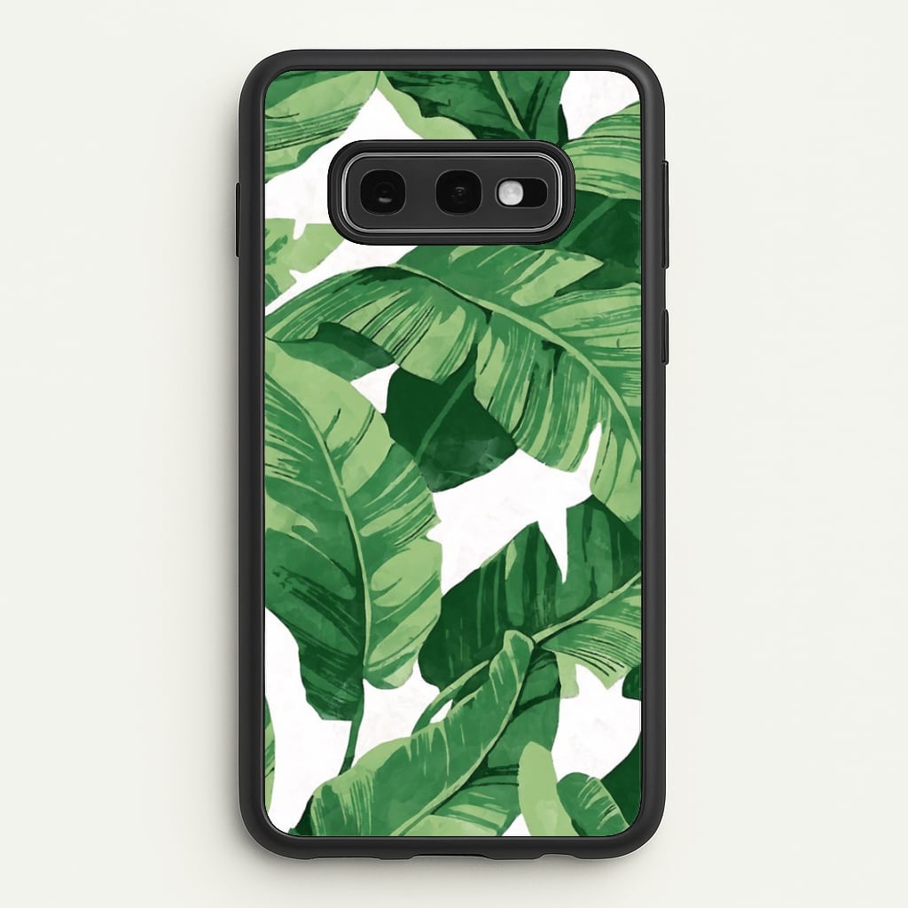 Tropical Banana Leaf Pattern  -  Phone Case for Galaxy S10e
