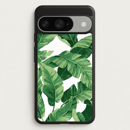 Tropical Banana Leaf Pattern Phone Case for Google Pixel 10 / 10 Pro