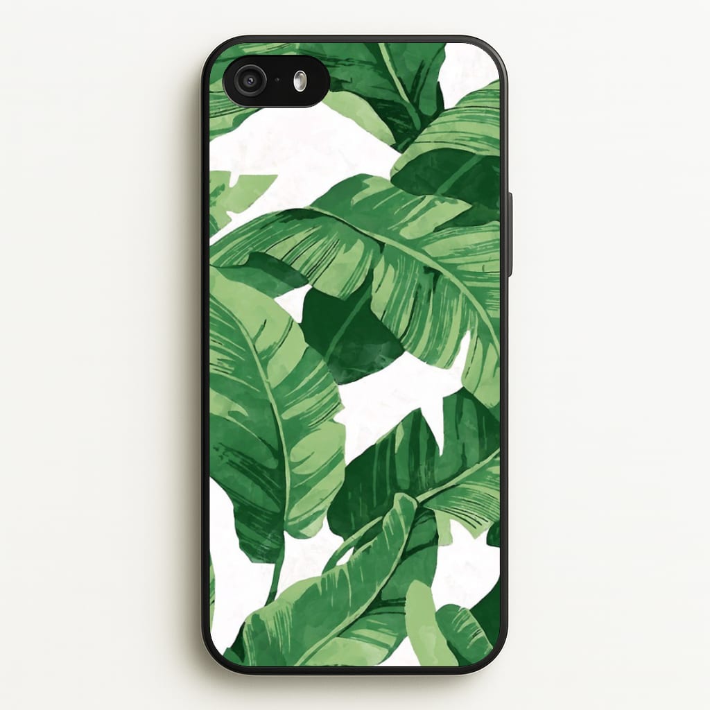 Tropical Banana Leaf Pattern  -  Phone Case for iPhone 5 / 5s / SE 2016