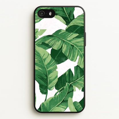 Tropical Banana Leaf Pattern  -  Phone Case for iPhone 5 / 5s / SE 2016