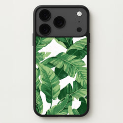 Tropical Banana Leaf Pattern Phone Case for iPhone 17 Pro Max