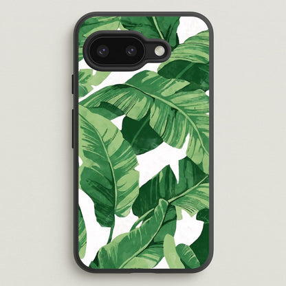 Tropical Banana Leaf Pattern  -  Phone Case for Google Pixel 9a