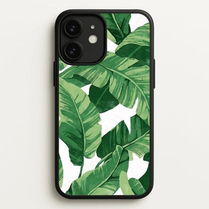 Tropical Banana Leaf Pattern  -  Phone Case for iPhone 11