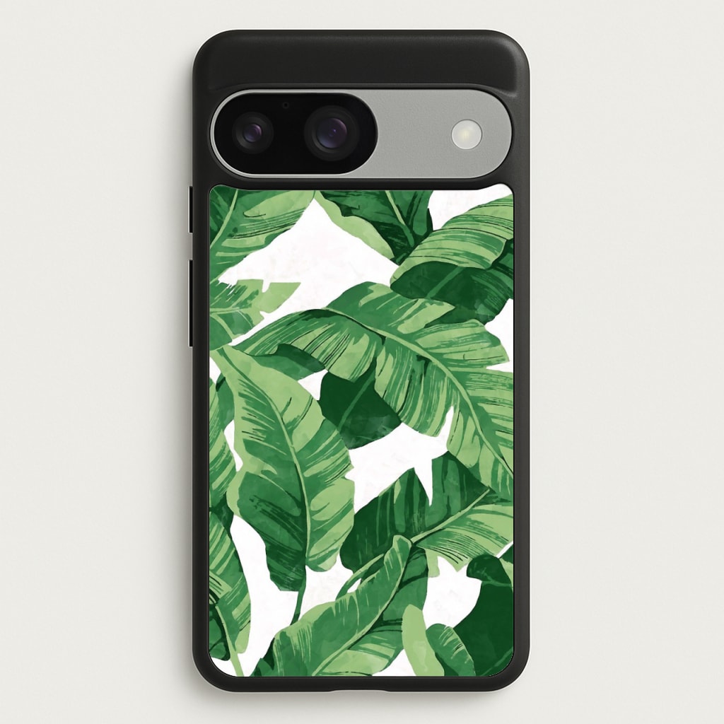 Tropical Banana Leaf Pattern  -  Phone Case for Google Pixel 9 / 9 Pro