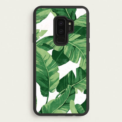 Tropical Banana Leaf Pattern  -  Phone Case for Galaxy S9 Plus