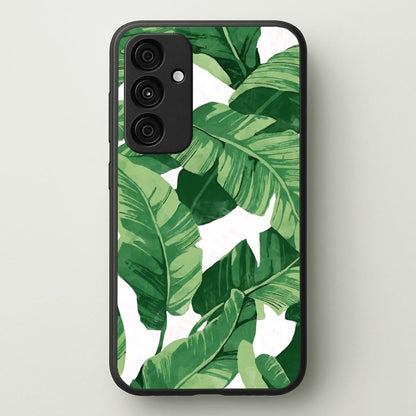 Tropical Banana Leaf Pattern  -  Phone Case for Galaxy A55