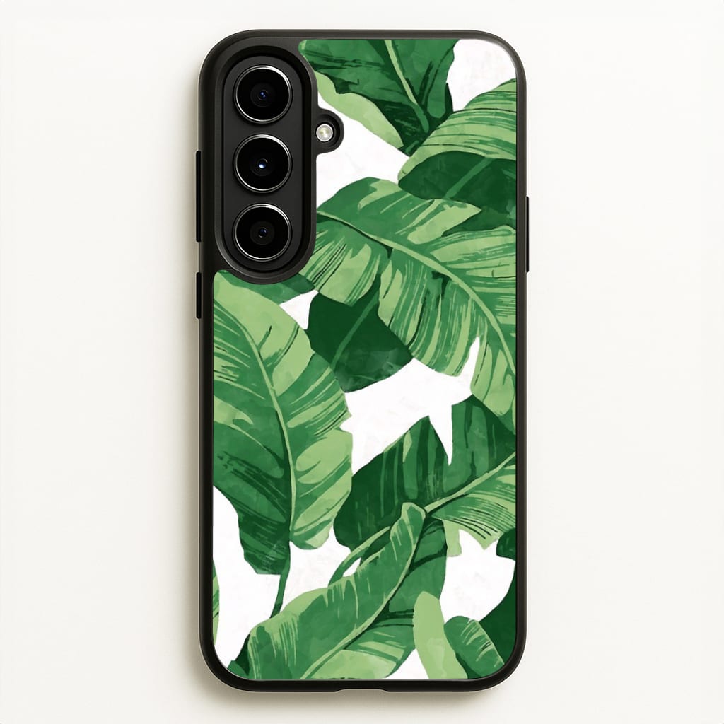 Tropical Banana Leaf Pattern  -  Phone Case for Galaxy A56