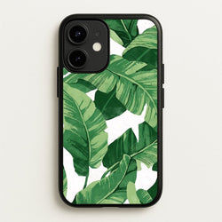 Tropical Banana Leaf Pattern  -  Phone Case for iPhone 12 Mini