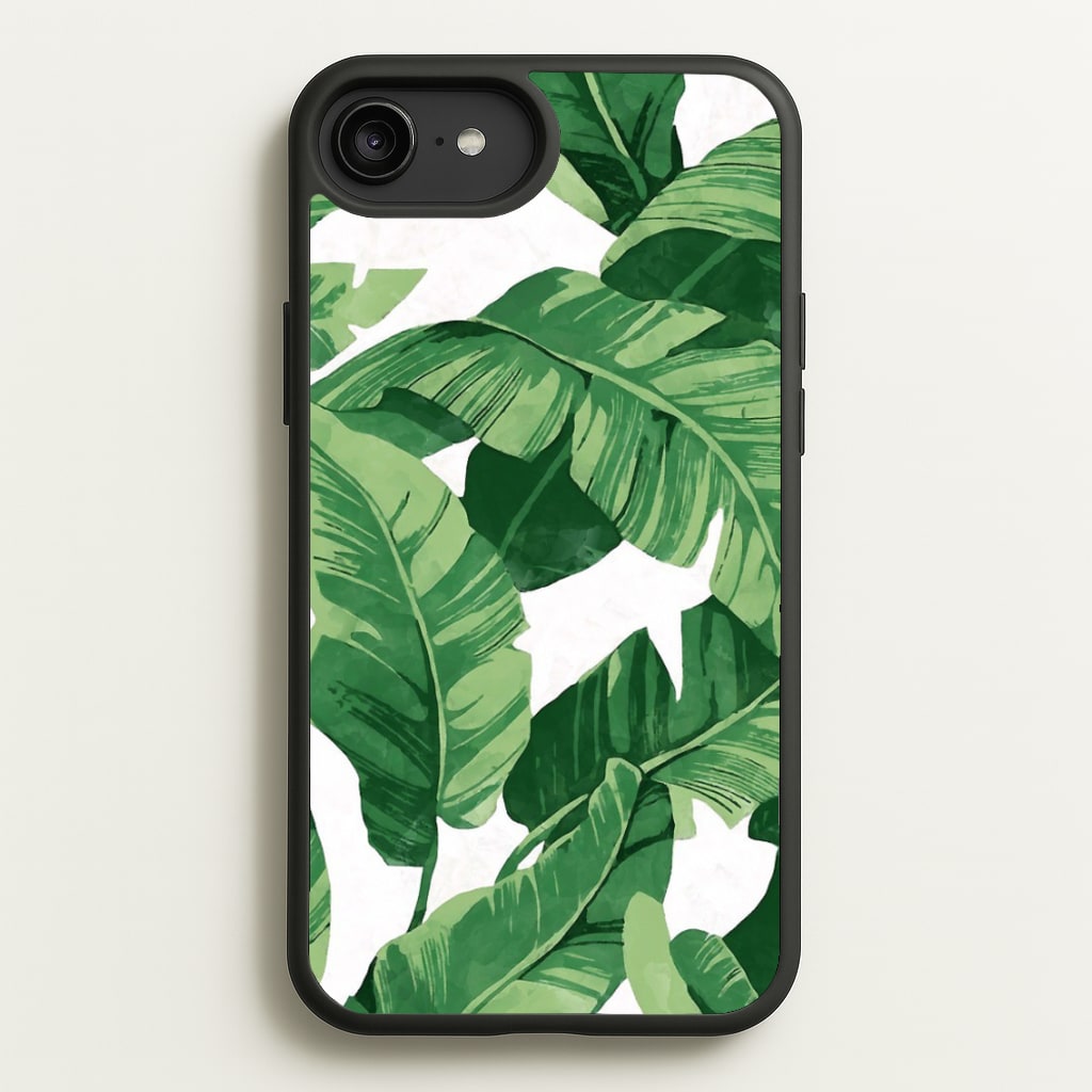 Tropical Banana Leaf Pattern  -  Phone Case for iPhone 6 Plus / 7 Plus / 8 Plus