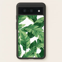 Tropical Banana Leaf Pattern  -  Phone Case for Google Pixel 8