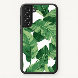 Tropical Banana Leaf Pattern  -  Phone Case for Galaxy S22 Plus