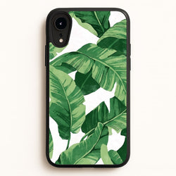 Tropical Banana Leaf Pattern  -  Phone Case for iPhone XR