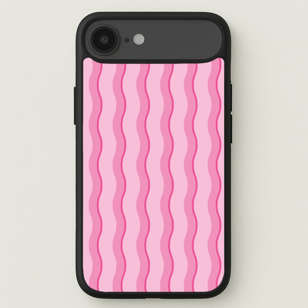Pink Wavy Stripes Pattern Phone Case for iPhone 17 Air