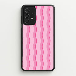 Pink Wavy Stripes Pattern  - Patterns Phone Case for Galaxy A52 / A52s