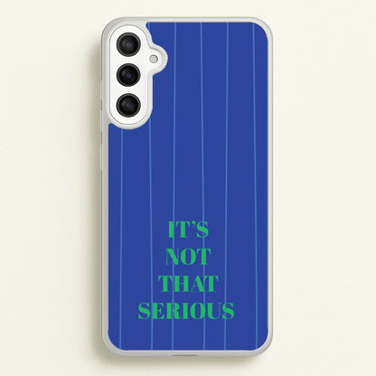 It's Not That Serious Stripes  - Patterns Phone Case for Galaxy A34