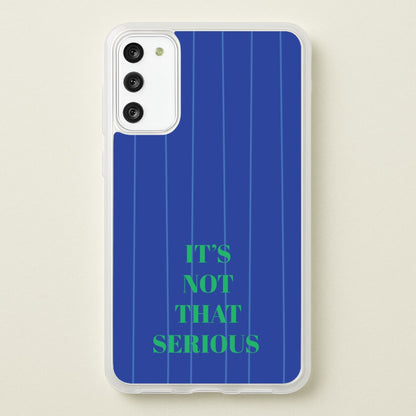 It's Not That Serious Stripes  - Patterns Phone Case for Galaxy S20FE