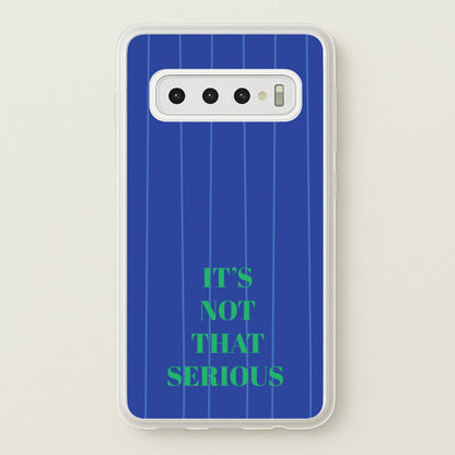 It's Not That Serious Stripes  - Patterns Phone Case for Galaxy S10 Plus