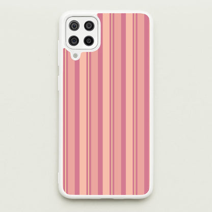 Pink And Yellow Stripes  - Patterns Phone Case for Galaxy A12