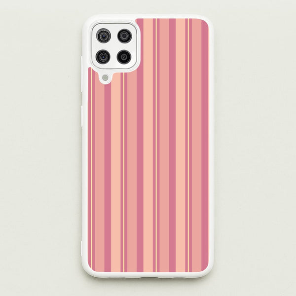 Pink And Yellow Stripes  - Patterns Phone Case for Galaxy A12