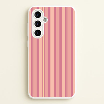 Pink And Yellow Stripes  - Patterns Phone Case for Galaxy A54
