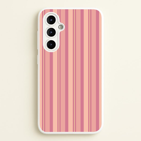 Pink And Yellow Stripes  - Patterns Phone Case for Galaxy A54