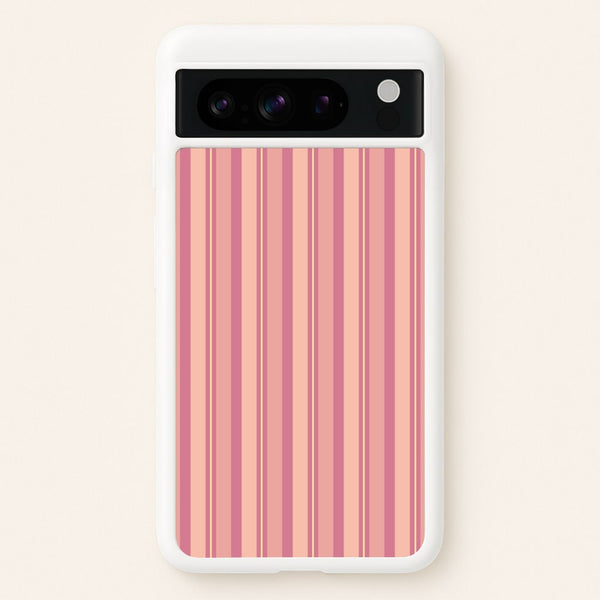 Pink And Yellow Stripes  - Patterns Phone Case for Google Pixel 8 Pro