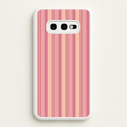 Pink And Yellow Stripes  - Patterns Phone Case for Galaxy S10e