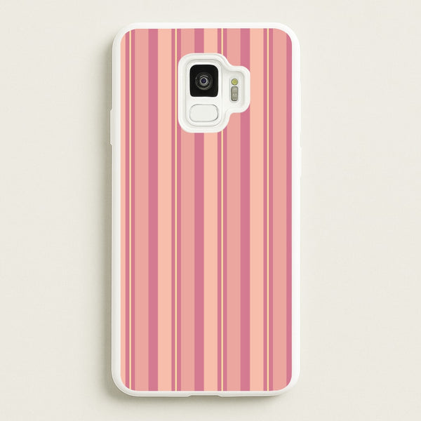 Pink And Yellow Stripes  - Patterns Phone Case for Galaxy S9