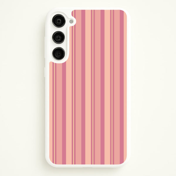 Pink And Yellow Stripes  - Patterns Phone Case for Galaxy S23 Plus