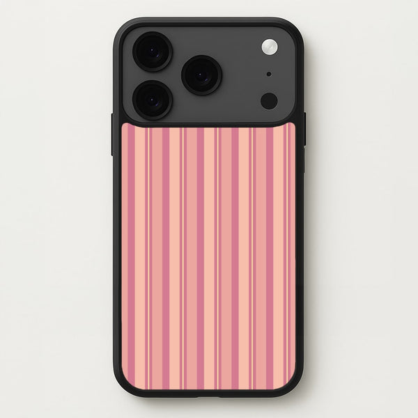 Pink And Yellow Stripes Phone Case for iPhone 17 Pro Max