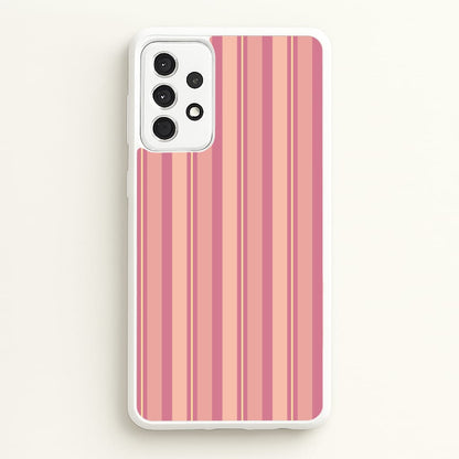 Pink And Yellow Stripes  - Patterns Phone Case for Galaxy A52 / A52s