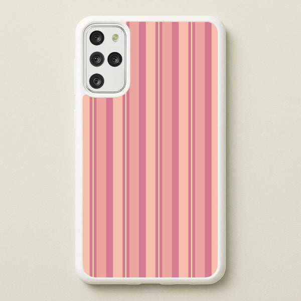 Pink And Yellow Stripes  - Patterns Phone Case for Galaxy S20 Plus