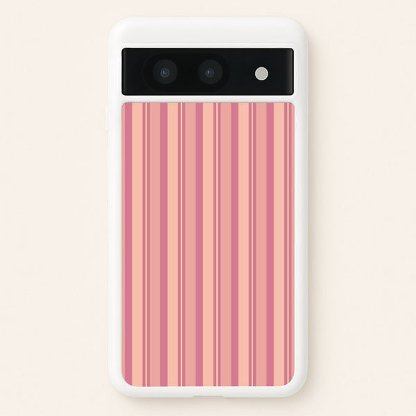 Pink And Yellow Stripes  - Patterns Phone Case for Google Pixel 8a