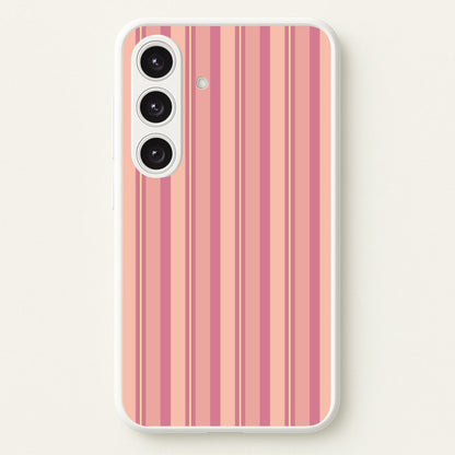 Pink And Yellow Stripes  - Patterns Phone Case for Galaxy S24FE