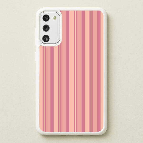 Pink And Yellow Stripes  - Patterns Phone Case for Galaxy S20FE