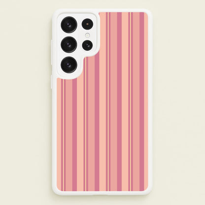 Pink And Yellow Stripes  - Patterns Phone Case for Galaxy S23 Ultra