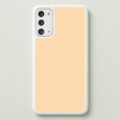 Criss Cross Peach Stripes  - Patterns Phone Case for Galaxy Note 20