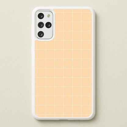 Criss Cross Peach Stripes  - Patterns Phone Case for Galaxy S20 Plus