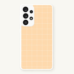 Criss Cross Peach Stripes  - Patterns Phone Case for Galaxy A53