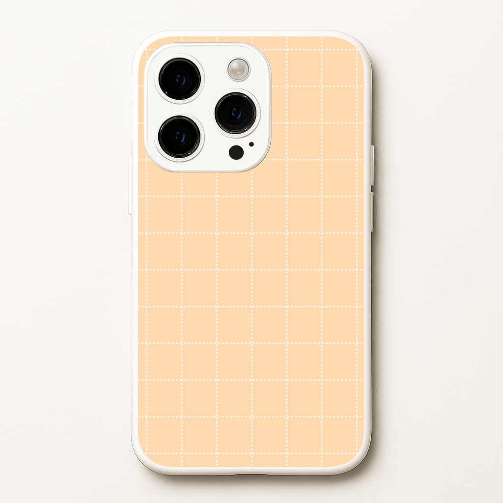 Criss Cross Peach Stripes  - Patterns Phone Case for iPhone 15 Pro Max