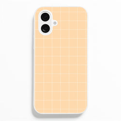 Criss Cross Peach Stripes Phone Case