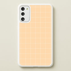 Criss Cross Peach Stripes  - Patterns Phone Case for Galaxy S20