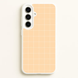 Criss Cross Peach Stripes  - Patterns Phone Case for Galaxy A56