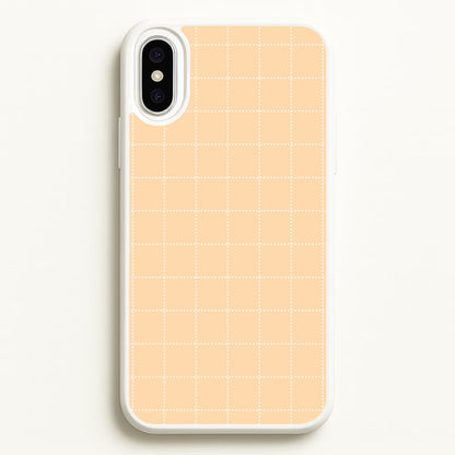 Criss Cross Peach Stripes  - Patterns Phone Case for iPhone XS Max